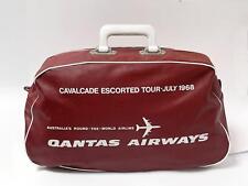 SCARCE VINTAGE QANTAS AIRWAYS TRAVEL CABIN BAG CAVALCADE ESCORTED TOUR 1968 picture