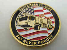 PIEDMONT TRIAD INTERNATIONAL AIRPORT FIRE 343 NEVER FORGET CHALLENGE COIN picture