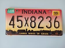 1998 Indiana IN License Plate 45 X 8236 picture