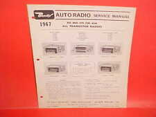 1967 FORD MUSTANG GT THUNDERBIRD GALAXIE COMET BENDIX AM-FM RADIO SERVICE MANUAL picture