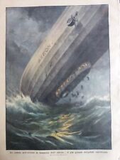 1932 1932 Airship Akron San Diego Crash 2 Newspapers Antique picture