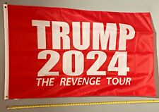 DONALD TRUMP FLAG FREE USA SHIP Revenge Tour 2024 R Desantis Army USA Sign 3x5' picture