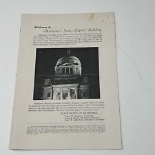 1950 Montana State Capitol Building Souvenir Brochure Guide Helena MT Vintage picture