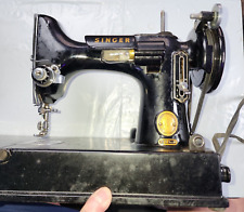 Vintage1950s Singer Featherweight Sewing Machine 221-1 With Case, Extras/booklet picture