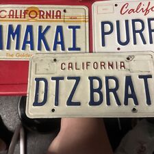 3 Expired California License Plates picture