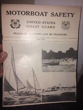 1955 UNITED STATES COAST GUARD MOTORBOAT SAFETY MANUAL BOATING picture