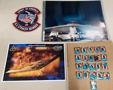 B2 STEALTH BOMBER COMPLETE 21 SPIRIT PIN COLLECTION W/ BONUS PHOTO AND PATCH  picture