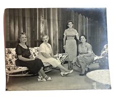 Vintage Photo 8 X 10 Ladies Garden Party Photo Estimated 1950s picture