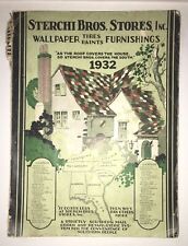 Rare Vintage 1932 STERCHI BROS Wallpaper Catalog Actual Samples ART DECO PAINT picture