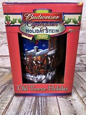 BUDWEISER 2003 Holiday Series Beer Stein CS560 “Old Towne Holiday” picture