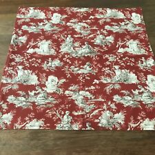 Waverly Country Life Toile Dinner Napkins  Set Of 10    20x20  Red.   EXCELLENT picture