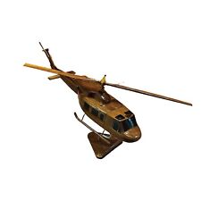 Bell 212 Mahogany Wood Desktop Helicopter Model picture