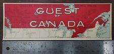 Vintage Original 1928 Canadian Auto Assoc. Guest car dash sign National Expo map picture