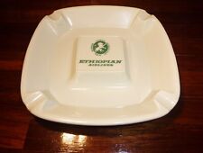 Vintage Ethiopian Airlines Plastic Ashtray Made In Italy Asietti & Co, Great 6