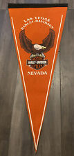 Harley Davidson Las Vegas Nevada Pennant (1) Orange 2003. RARE VINTAGE Full Size picture