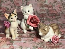 SALE $25 ~ Nothing Cuter Than Three Adorable Kittens With Roses picture