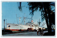 1961 S.S. Alcoa Clipper Alcoa Serves The Carribean Vintage Posted Postcard picture