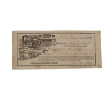 Eastern Express Co. Receipt 5 July 1868 Railroad Delivery picture