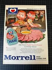 Vintage 1962 Morrell Canned Ham Print Ad picture