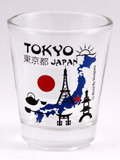 TOKYO JAPAN LANDMARKS AND ICONS COLLAGE SHOT GLASS SHOTGLASS picture