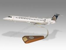 Embraer ERJ145XR Continental Express Solid Wood Replica Airplane Desktop Model picture