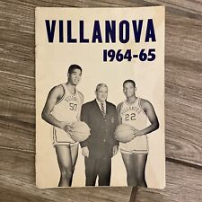 Vintage Villanova university basketball 196-1965 brochure picture