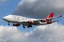 Virgin Atlantic Boeing 747-400 G-VAST colour photograph picture