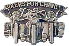 Motorcycle Bikers For Charity Lapel Pin picture