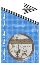 Lockheed JetStar Tail # N112TJ Nose Airplane Skin Challenge Coin picture