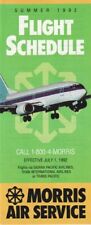 Morris Air timetable 1992/07/01 picture
