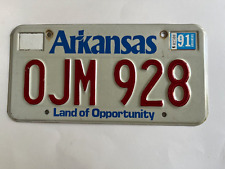 1991 Arkansas License Plate All Original picture