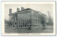 c1910 Exterior View New High School Building Superior Nebraska Vintage Postcard picture