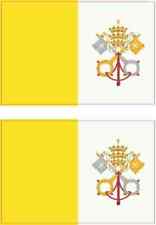 3in x 2in Vatican City Flag Stickers Car Truck Vehicle Bumper Decal picture
