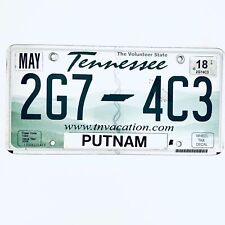 2018 United States Tennessee Putnam County Passenger License Plate 2G7 4C3 picture