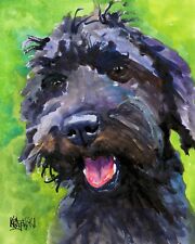 Schnoodle Art Print from Painting | Gifts, Poster, Picture, Wall Art, Mom, 8x10 picture