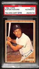 1962 Topps #400 Elston Howard Signed Autographed Card PSA/DNA (Grad Collection) picture