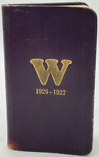 1927 University of Washington Student Handbook YMCA YWCA Fraternities Datebook picture