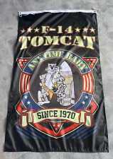USN F 14 Tomcat Anytime Baby Since 1970 3x5 ft Flag Banner  picture