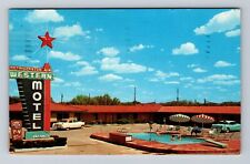 Abilene TX-Texas, Western Motel, Advertising, Antique Vintage Postcard picture
