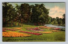 Providence RI-Rhode Island, Smith Garden, Roger Williams Park, Vintage Postcard picture