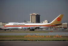 Continental Airlines Boeing 747-238B at LAX in February 1987  8
