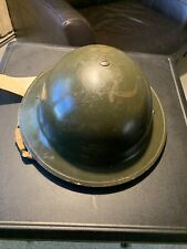 WW11 1942 Canadian Helmet With Original Inside Liner And Chin Strap picture
