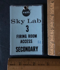 Original 1973 NASA SKYLAB 3 Firing Room Launch Access Badge #51 picture