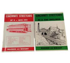 Cincinnati Streetcars Number 2 And 5 Wagner Wright 1969 Vtg Train Hobby Railroad picture