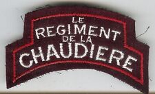 Canadian Army Le Regiment de la Chaudiere Battle Dress Shoulder Flash picture