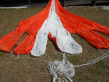 Oct 1956 USAF 30ft. Orange/White Parachute w/Extended panels picture