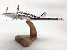 Beech Baron Civil Utility Twin-engined Airplane Desktop Wood Model Small New     picture