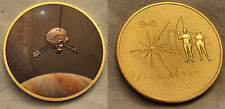 Pioneer Space Probe Gold Coin Plate Exploration Aliens Science Nude Man Woman picture