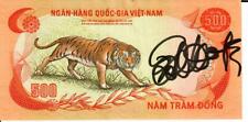 RARE “USO” Bob Hope Hand Signed Vietnamese Bill picture