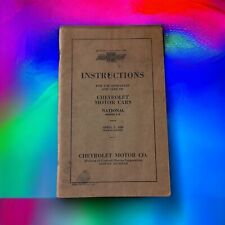 1928 Chevrolet Owners Manual User Guide Instruction Operator Book Fuses Fluids picture